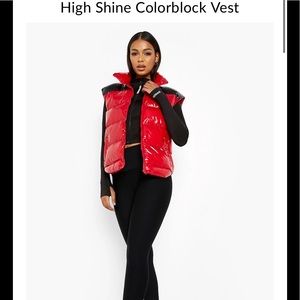 Boohoo puffer vest NWT